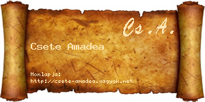 Csete Amadea névjegykártya